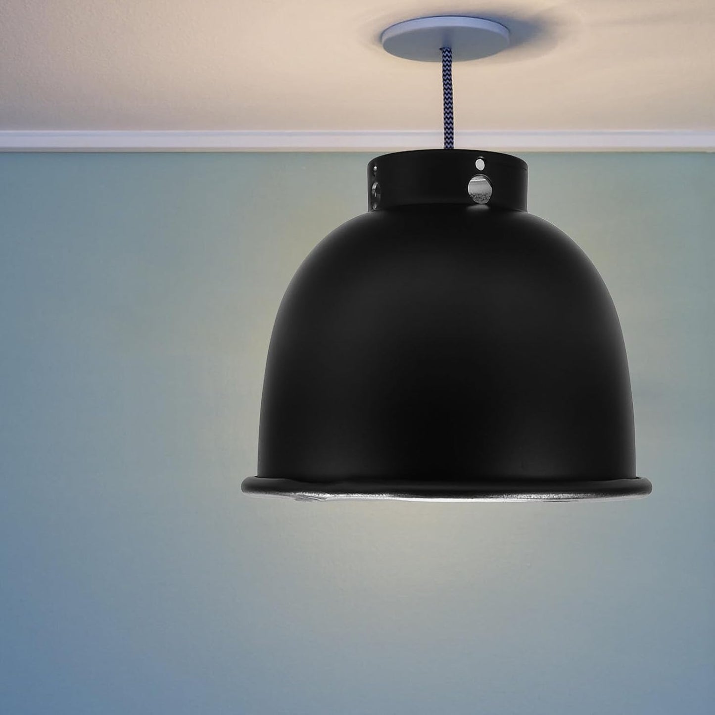 Reptile Dome Lamp Shade Heating Lampshade Metal Reflective Cover 5.5 Inch for Glass Terrarium Heat Bulbs Suitable for Turtle Lizard Pet Habitats