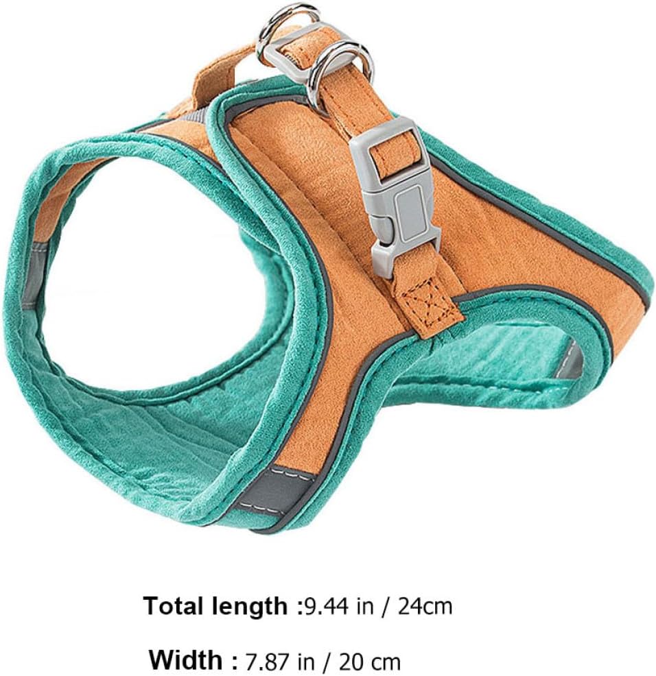 Kitten Harness Leash Set Adjustable Reflective Chest Strap Vest Outdoor Walking Cat Control Rope Small Size for Cats and Kittens