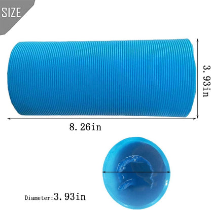 PINVNBY Hamster Fun Tunnels Pet Mouse Plastic Tube Toys Small Animal Foldable Exercising Training Hideout Tunnels for Guinea Pigs,Gerbils,Rats,Mice,Ferrets and Other Small Animals(2 PCS Blue)