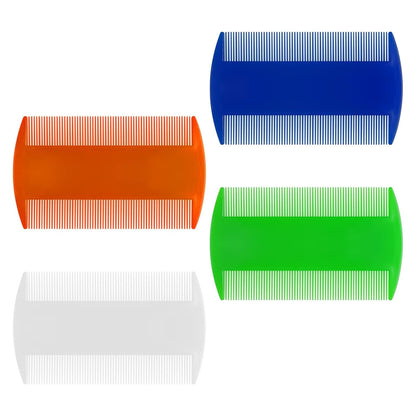 4 Pack Double sided Flea Comb,for Cats and Dogs