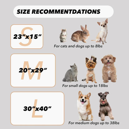 1 Pack 3 Small Puppy Blankets Super Soft Warm Sleep Mat Fluffy Premium Fleece Pet Blanket Flannel Throw for Dog Puppy Cat - White Paw Print Small(23"x15")