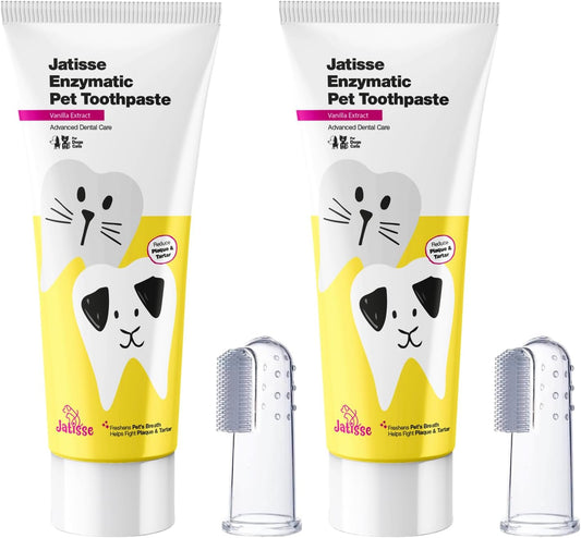 Enzymatic Pet Toothpaste | Cat & Dog Dental Care 3.38 oz | Remove Plaque, Tartar, & Bad Breath (2)