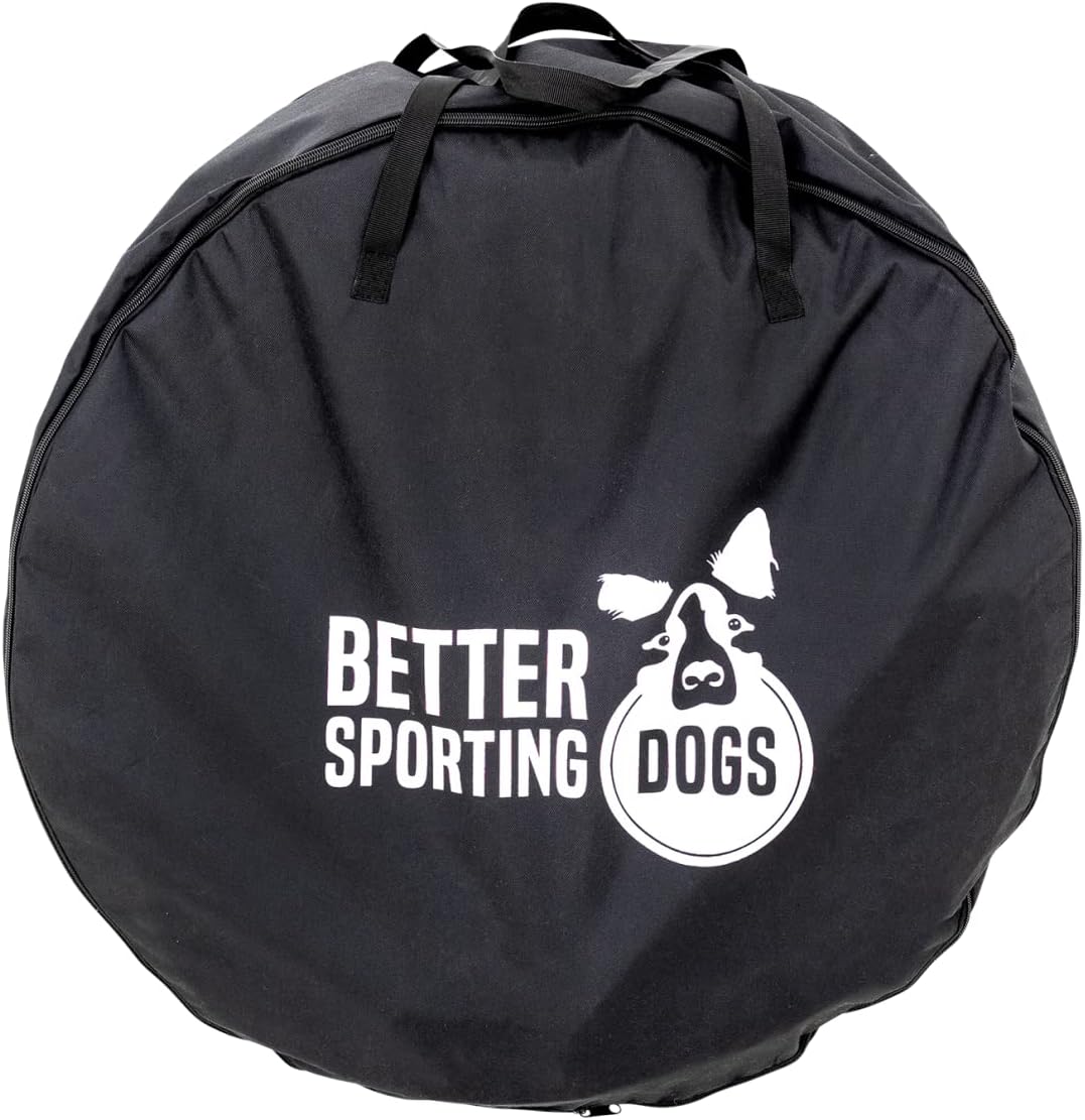 Better Sporting Dogs 10 Foot Heavy Duty PVC Tunnel with Sandbags | Dog Agility Equipment | Dog Agility Training