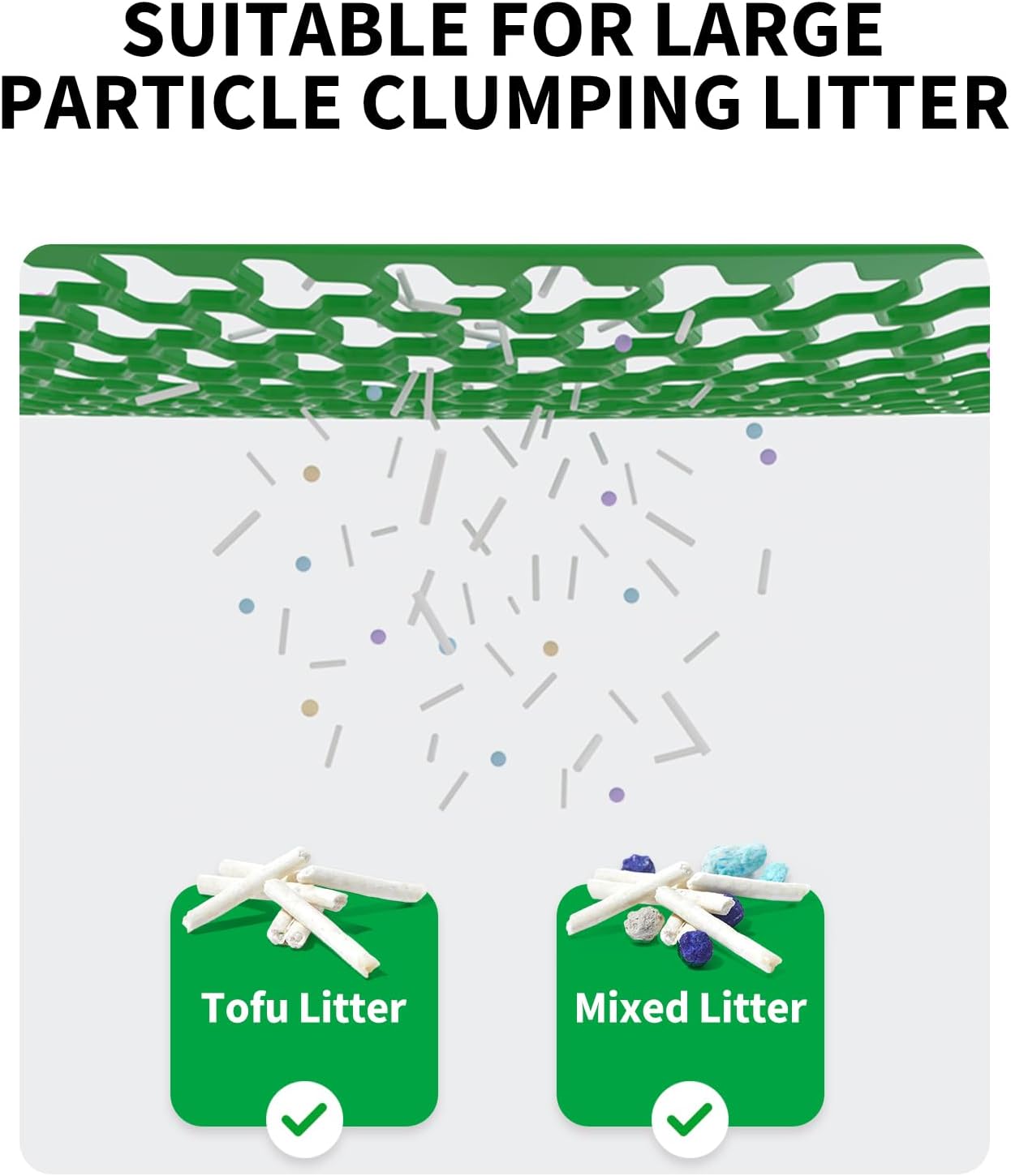 PETKIT Magnetic Cat Litter Remover and Sifter Set for PuraMax 2/Purobot Max Pro Self-Cleaning Litter Box, Compatible with Tofu Litter and Mixed Litter