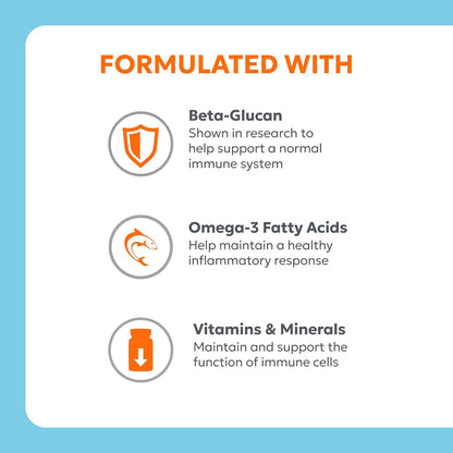 Nutramax Laboratories Nutramax Imuquin Immune Health Supplement Powder for Dogs, with Beta Glucans, Marine Lipids, Vitamins and Minerals, 30 Packets, Updated Version