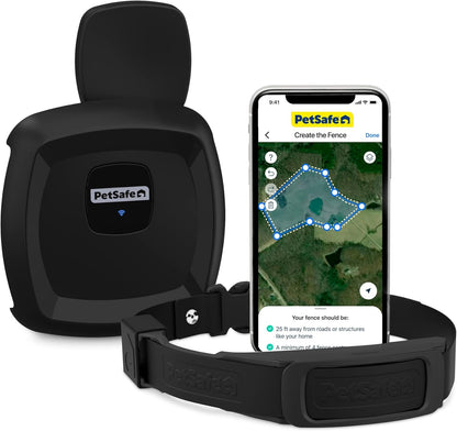 PetSafe Guardian GPS Dog Fence - Advanced AccuGuard Technology - Wireless Virtual Fence - No Subscription Required - Waterproof Collar with Long Lasting Battery - Easy to Set Up