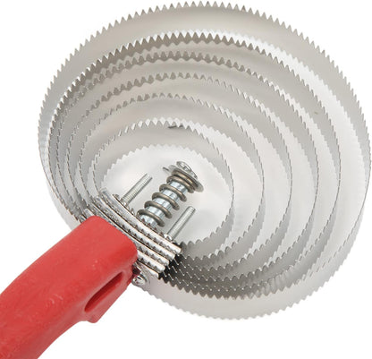 Curry Comb, Reversible Stainless Steel Curry Comb with Soft Touch Grip Curry Brush for Cow Sheep Dog Goat Horse Brush Supplies