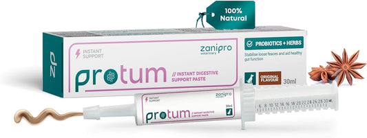 Protum Probiotic Paste for Dogs - 30ml Advanced Prebiotic Formula for Digestive Support - Tasty Flavour for Canine Gut Health - Aids Digestion, Diarrhea Recovery, and Wellness
