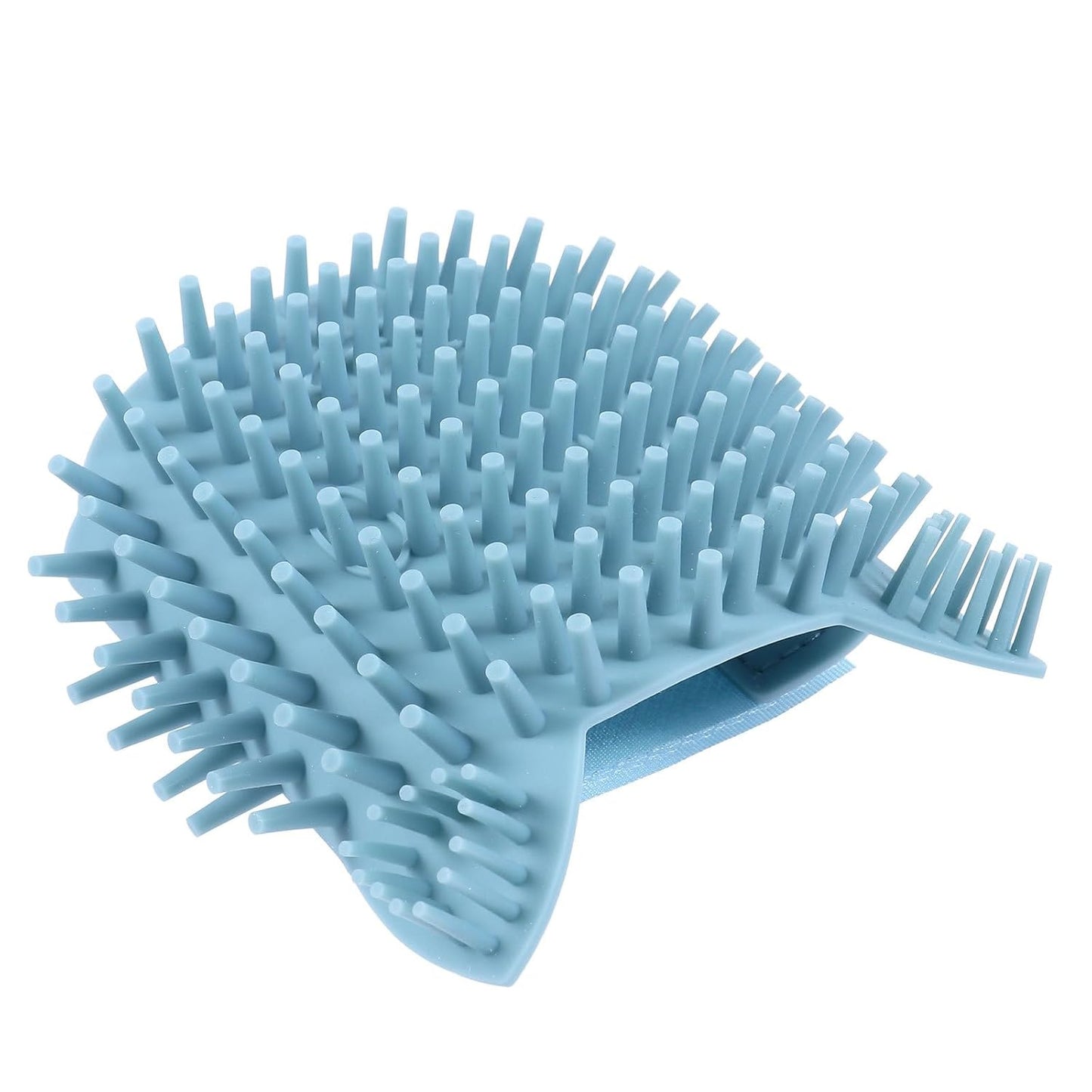 Silicone Cat Massage Comb and Grooming Brush Wall Corner Mounted Soft Pet Massage Tool for Cats Light Green Small Wet and Dry Use Hair Removal