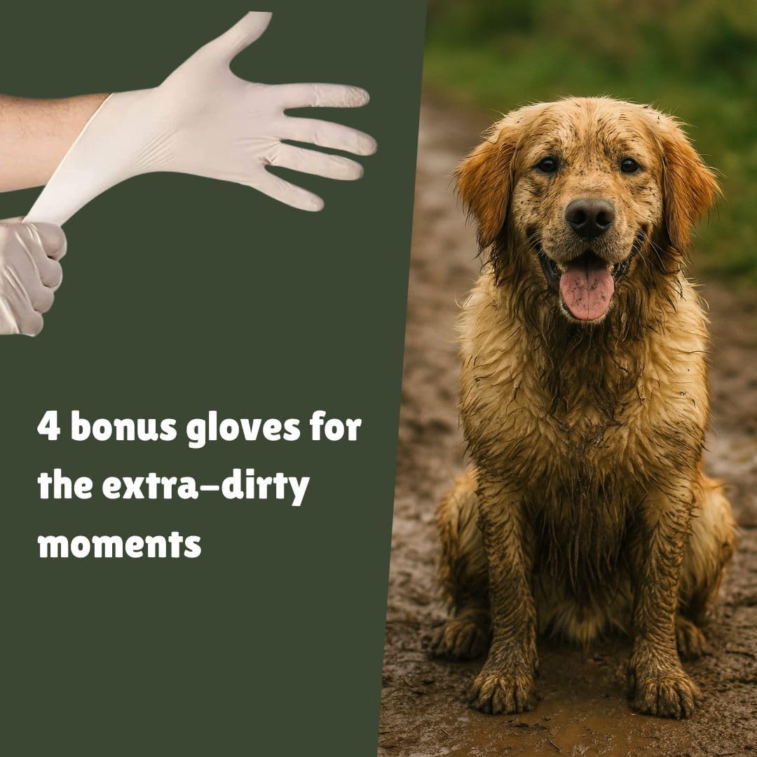 Unscented Pet Wipes for Dogs & Cats, 4×110 (440 Total) + 4 Bonus Gloves – Soothes Itchy, Dry Skin – Extra-Gentle Grooming Wipes for Paws, Ears, Eyes & Sensitive Areas – Hypoallergenic & Alcohol-Free