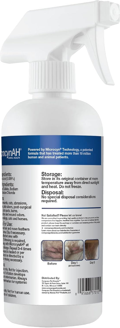 Manna Pro MicrocynAH Wound & Skin Care Spray, 16 oz