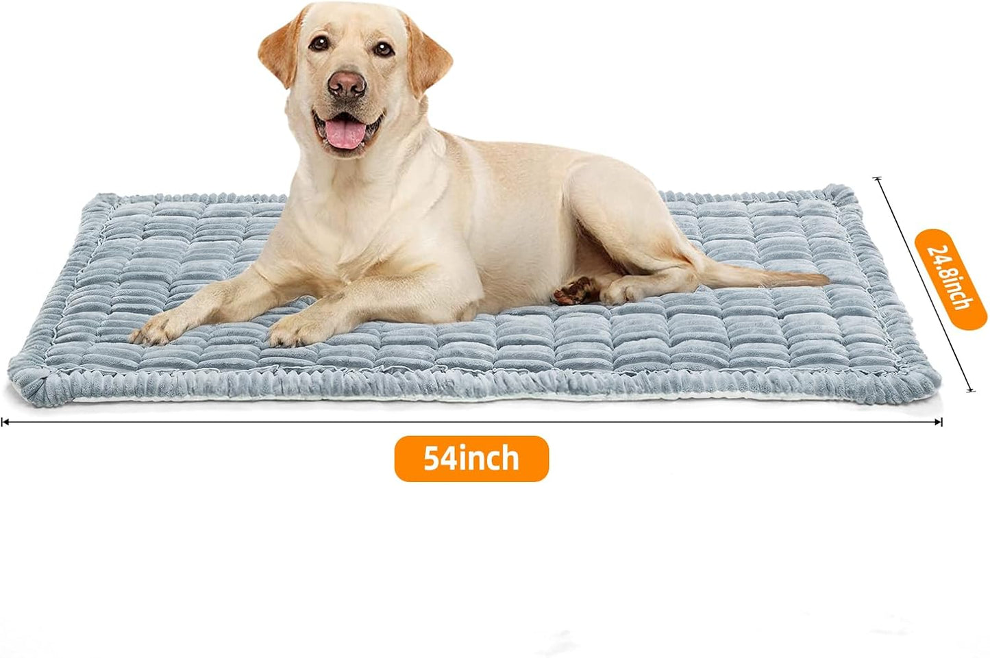 Dog Car Seat Cover for Back Seat, 54"x24.8" Non-Slip Pet Bed Mat, Washable Flannel Travel Mat for SUV & Trucks, Scratch & Spill Proof