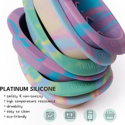 CHEWFFON Interactive Dog&Cat Lick Mat Bowls, BPA-Free Silicone Dog Slow Feeder with Suction Cups, Non Slip Food Bowl for Dogs and Cats, Reduces Boredom and Anxiety, Dishwasher Safe, Green Small