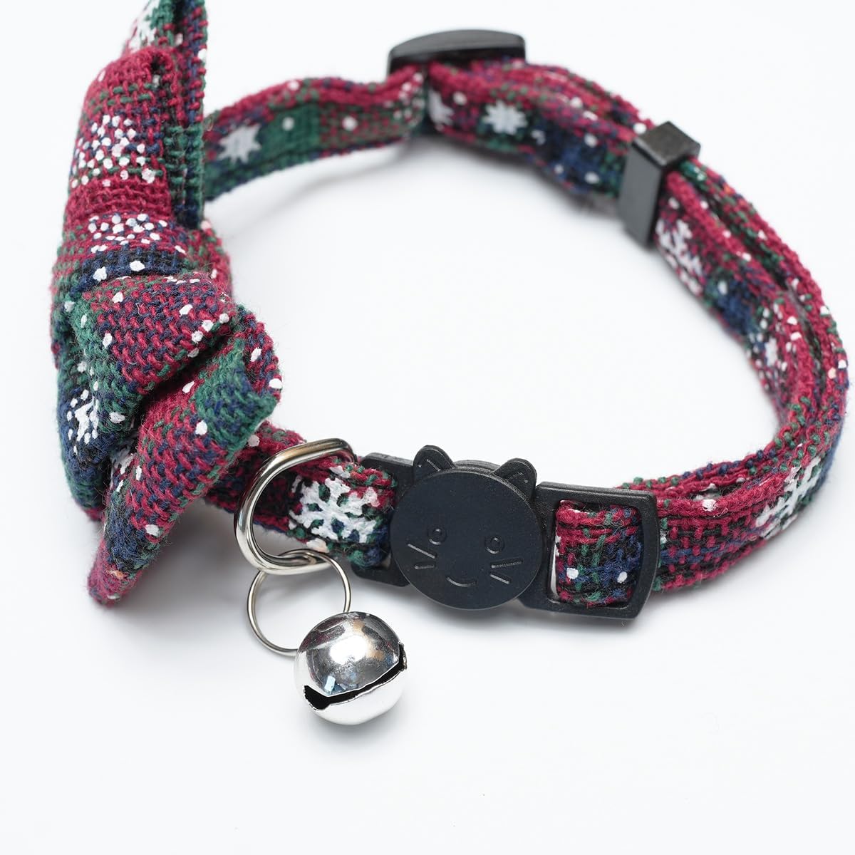 1 x Bow Bell Small Animal Collar Christmas Decoration Small Dog Kitten Collar