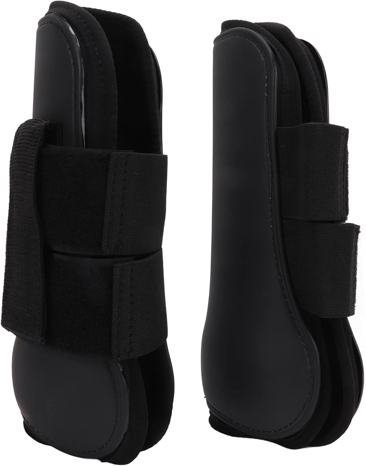 Horse Front Boots Adjustable Lightweight, Horse Front Leg Protection Support Boots with Nylon Hook & Loop Design, Shock Absorbing Tendon Boots for Riding Jumping Racing