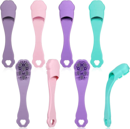 8 Pack Silicone Dog & Cat Finger Toothbrush Kit, Food Grade Toothbrush for Dog, Safe, Non-Toxic, Easy Teeth Cleaning, Prevents Bad Breath & Oral Inflammation