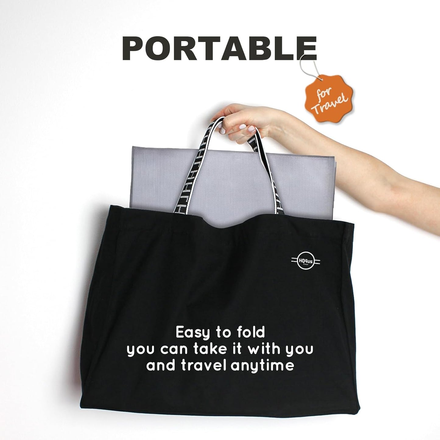 Dog Litter Box, Pee Pad Holder Foldable, Indoor Dog Potty Tray for Puppy & Large Dogs, High Walls, Seamless, No Assembly, Waterproof, Easy to Clean, No Spill,Portable for Travel