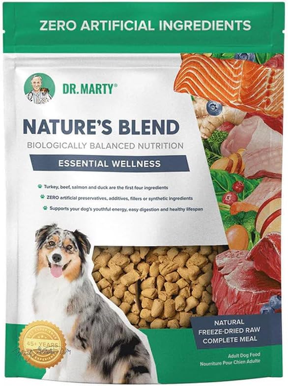 Dr Marty's Freeze-Dried Raw Dog Food - Premium High-Protein, Grain-Free Complete Nutrition - 16oz (3 Pack) - Vet-Formulated for All Breeds & Ages