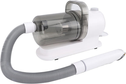 Pet Grooming Kit, 5 in 1 Dog Grooming Vacuum with Electric Clipper and 4 Adjustable Combs, Low Noise Design for Dogs Cats Home Cleaning 2.5L Dust Container (US Plug 110V)