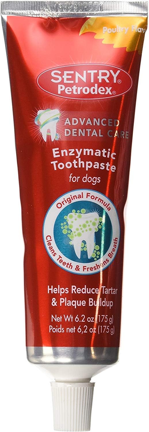 Petrodex Enzymatic Toothpaste for Dogs, Helps Reduce Tartar and Plaque Buildup, Poultry Flavor, 2 Pack