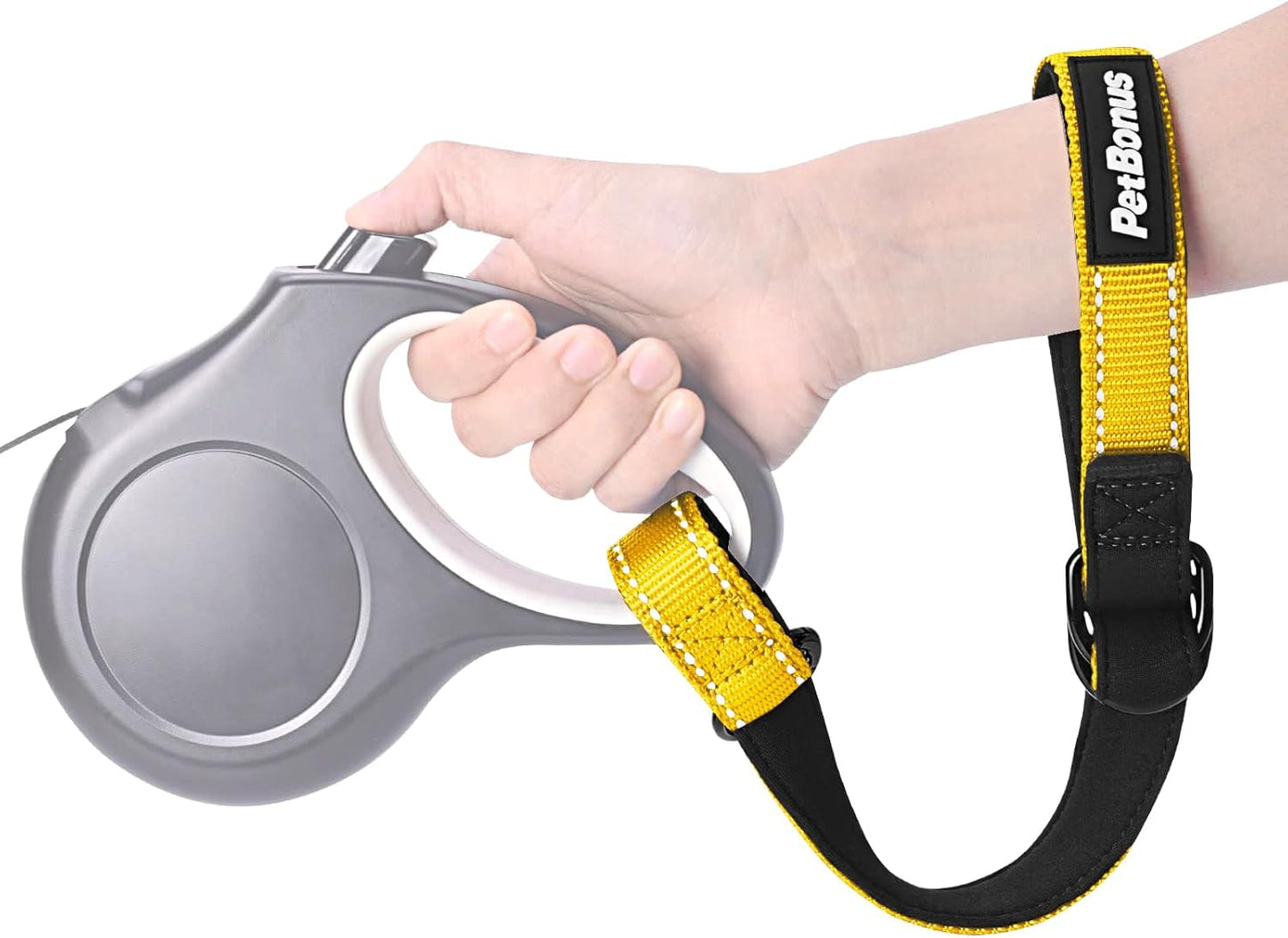 PetBonus Safety Wrist Strap for Retractable Dog Leash and Dog Seat Belt for Car
