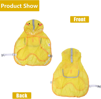 Dog Raincoat,Dog Rain Jacket,Small Dogs Waterproof Coat Medium Pet Puppy Raincoats Umbrella Coats for Doggie Yellow Poncho Jackets Hooded Clothes Gear Impermeable Outfit (Medium)