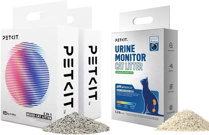 PETKIT Mixed Cat Litter Fast Clumping 2 Bags & 2025 New Urine Monitor Litter