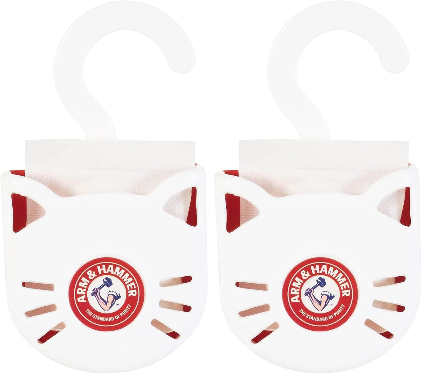 Arm & Hammer Cat Litter Pan Purrifying Pak, Removeable 30 Day Litter Box Deodorizer, 6-Pack