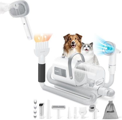Pst Supplies Bundle:Pet Grooming Brush + Dog grooming vacuum & dryer