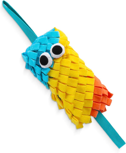 Dog Tug Toy, Squeaky Dog Toys with 2 Handles, Perfect for Interactive Tug of War, Fetch & Puppy Training, Durable Pull Rope Toy for Small Medium Dogs (Yellow)