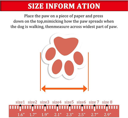 CovertSafe& Dog Boots for Dogs Non-Slip, Waterproof Dog Booties for Outdoor, Dog Shoes for Medium to Large Dogs 4Pcs with Rugged Sole Black-Red