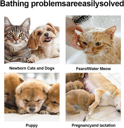 Pet CleaningGlove Wipes for Dogs & Cats, No-Rinse Grooming Wipes, Hypoallergenic Deodorizing Disposable Bathing Wipes,Extra Thick,Perfect for Pet Dry Cleaning,Daily Care and Travel,20 pcs