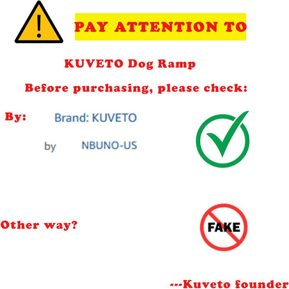 Dog Ramp for Bed or Couch, Wooden Pet Ramp with 20° Gentle Slope, Removable Side Rails, Non-Slip Surface, Top Platform & Wheels, Safe Bed Ramp for Small, Medium & Senior Dogs, 74" Long, Mahogany