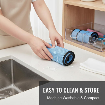 Hands-Free Pet Grooming Sling for Cats & Small Dogs – Breathable Mesh Hammock for Nail Care, Grooming & Calm Handling (Blue,S)