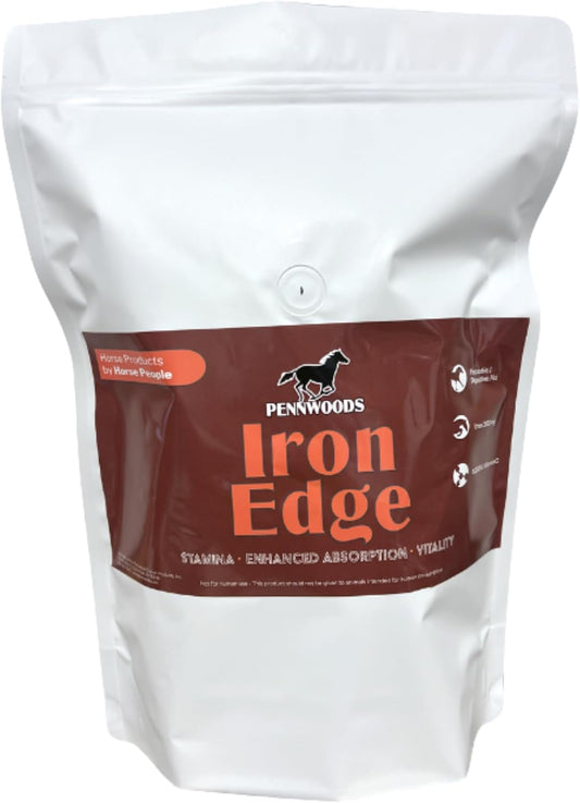 Pennwoods Iron Edge – Iron Chelate & Vitamin C Supplement for Horses – 5 lb Bag – Supports Energy, Vitality & Blood Health