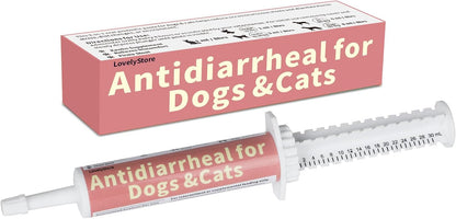 Antidiarrheal for Dogs Anti-Diarrhea for Cats Supplement - Kaolin & Pectin Probiotic Paste Fast-Acting Digestive Support - Puppy Probiotic Supports Firms Stool, Soothes Upset Stomach, Balances Gut pH