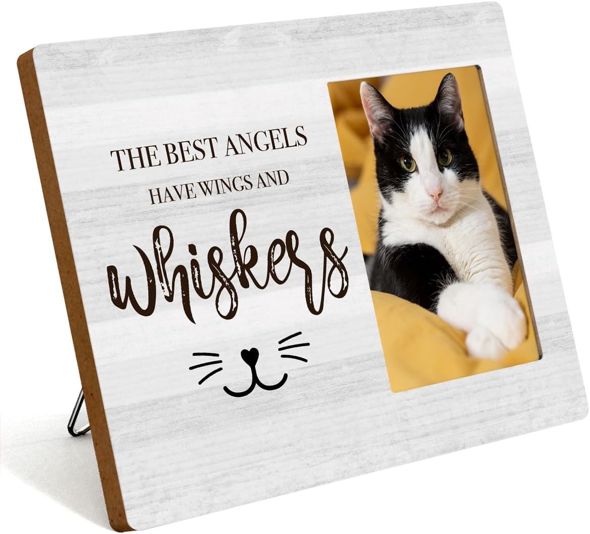 IAXIC Memorial Frame, Frame Memorial Gifts To Honor And Remember Cat Iovers, Grief Gifts for Women Remembrance Decorations for Wall Desk Tabletop