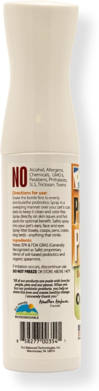 Pet Odor & Itch Spray – Dog, Cat, Puppy, Kitten Grooming Spray, Deodorizer, Litter Box Freshener, Hot Spot Spray, Coat, Bedding, Kennel, Carrier, Travel – 10 oz