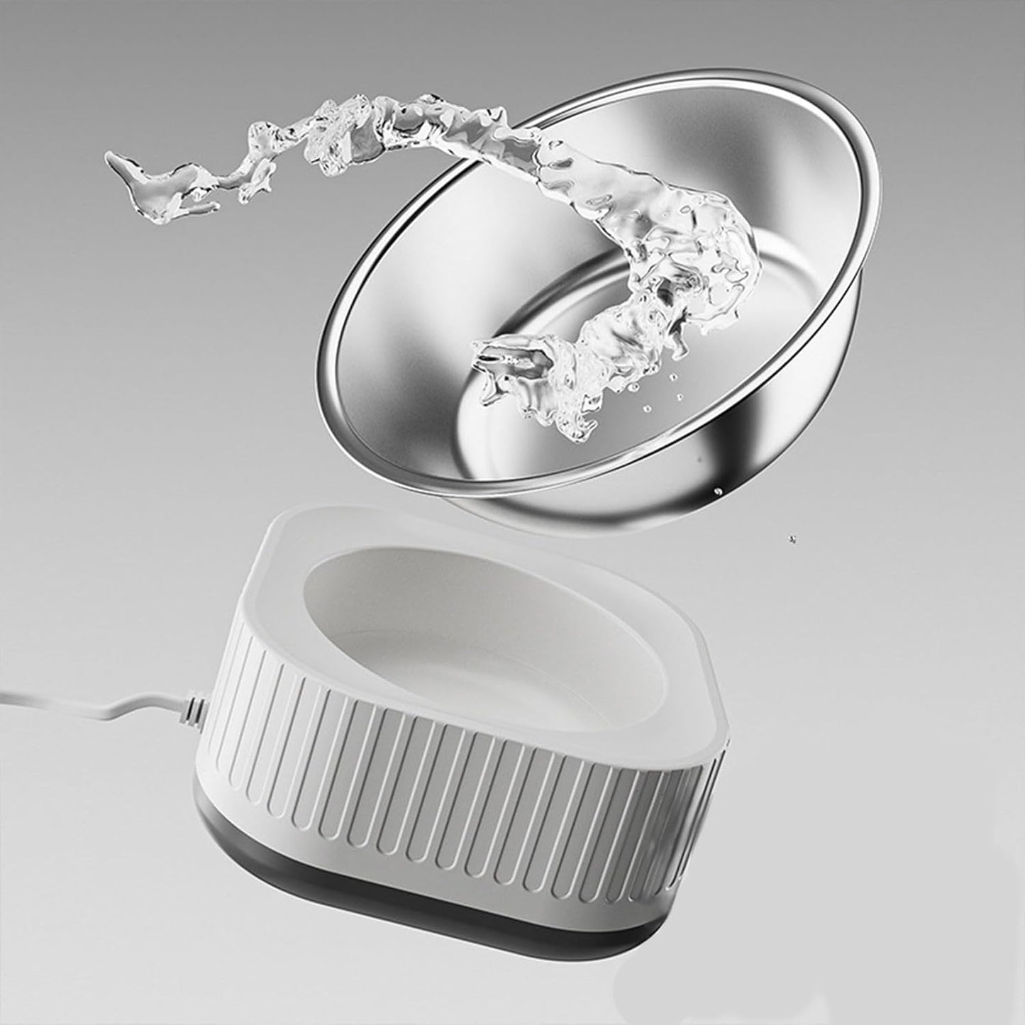 Heated Water Bowl,Heated Water Bowl for Pets – Outdoor Thermostatic Control Pet Dish with Chewproof Cord, Keeps Water Drinkable in Winter for Dogs, Cats & Chickens (Yellow)