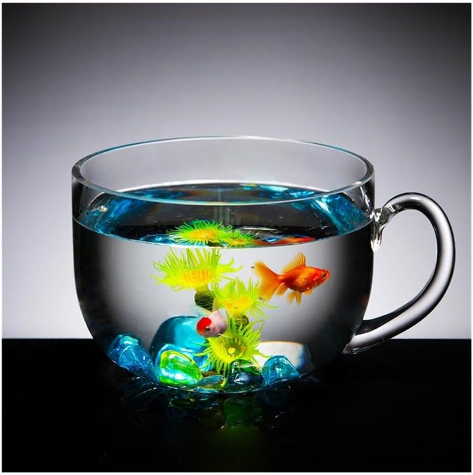 Fish Tank Fish Tank Aquarium Desktop Creative Bowl Shape Goldfish Living Room Small Glass Tanks