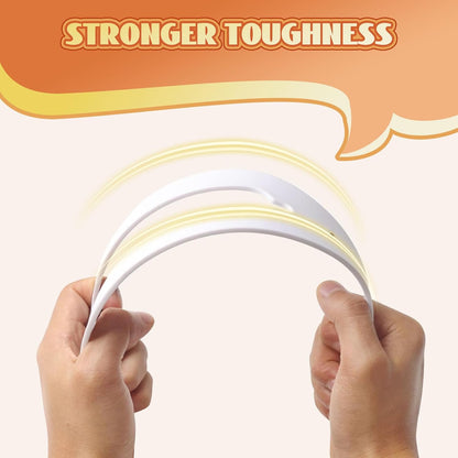 Cat Door Latch, 2 Pcs Cat Door Stopper Pet Door Latch to Keep Dog Out of Litter Box and Food, Door Prop for Cat with 5 Adjustable Size Strap 2.5-6" Wide, No Measuring, Easy to Install, White