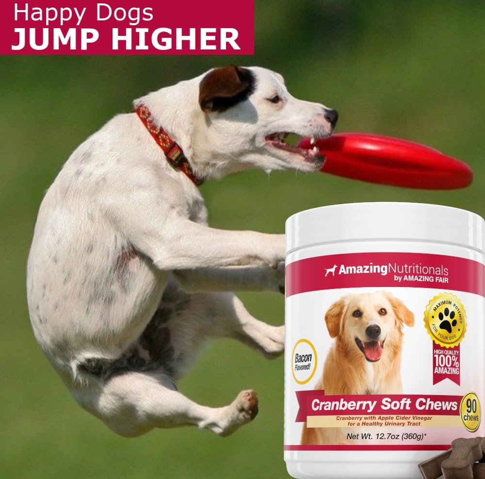 Probiotics for Dogs and Cranberry Bundle - UTI Prevention, Immune Support, Digestive Health, Incontinence, Gas and Diarrhea Elimination