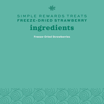 Oxbow Simple Rewards Small Pet Treats, Freeze Dried Fruit, Guinea Pig & Bunny Treats, Healthy Pet Fruit Snack for Rabbit & Guinea Pig, Freeze Dried Strawberries, 0.5 oz Bag