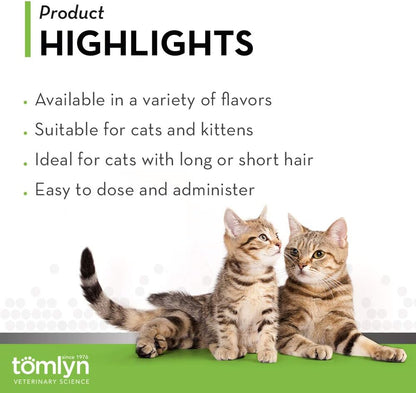 Tomlyn Laxatone Tuna-Flavored Hairball Remedy Gel for Cats and Kittens, 4.25oz
