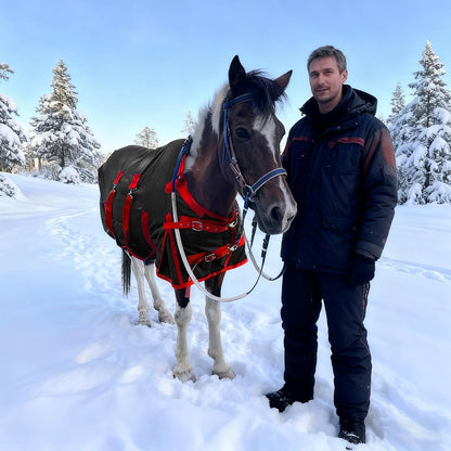 Mini Horse Pony Foal Miniature Horses Turnout Blanket, Winter Blanket for Horses with Belly Wrap, 1200 Denier Waterproof &Breathable/220g Filling (47IN)