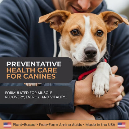 Thrive Daily Amino Acids for Dogs – Muscle Health, Recovery, Energy & Longevity – Supports Joints, Skin & Coat – Peanut Butter Soft Chews, 30 Count (4.8oz)