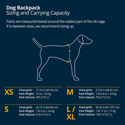 Ruffwear, Front Range Day Pack, Dog Backpack with Saddlebags, 5-Point Adjustment, 3 Leash Points, Padded Handle, Internal Mesh Pockets, Reflective Trim, Light Loop, Basalt Gray, Large/X-Large