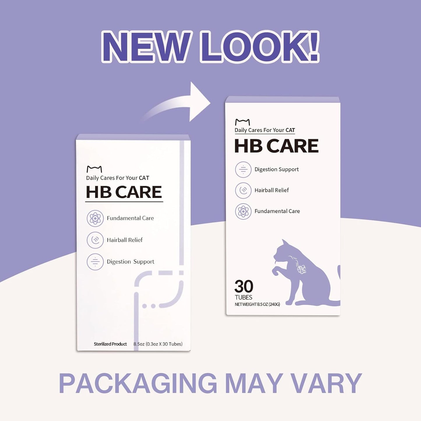 Doctor By HB Care Cat Hairball Supplement-Hairball Treatment for Cats Furball Control Relief Remedy & Digestive Support with Omega-3, Chitosan lickable Formula Individuallly Packaged (1Pack, 30 Count)