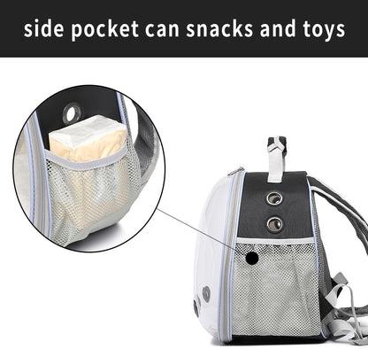 Bunny Carrier, Guinea Pig Carrier,Small Animal Carrier Backpack for Rabbit,Bearded Dragon, Lizard,Hamster,Kitten. Breathable Pet Travel Cage Bag Perfect for Vet Visits & Outdoor Adventures (Black)