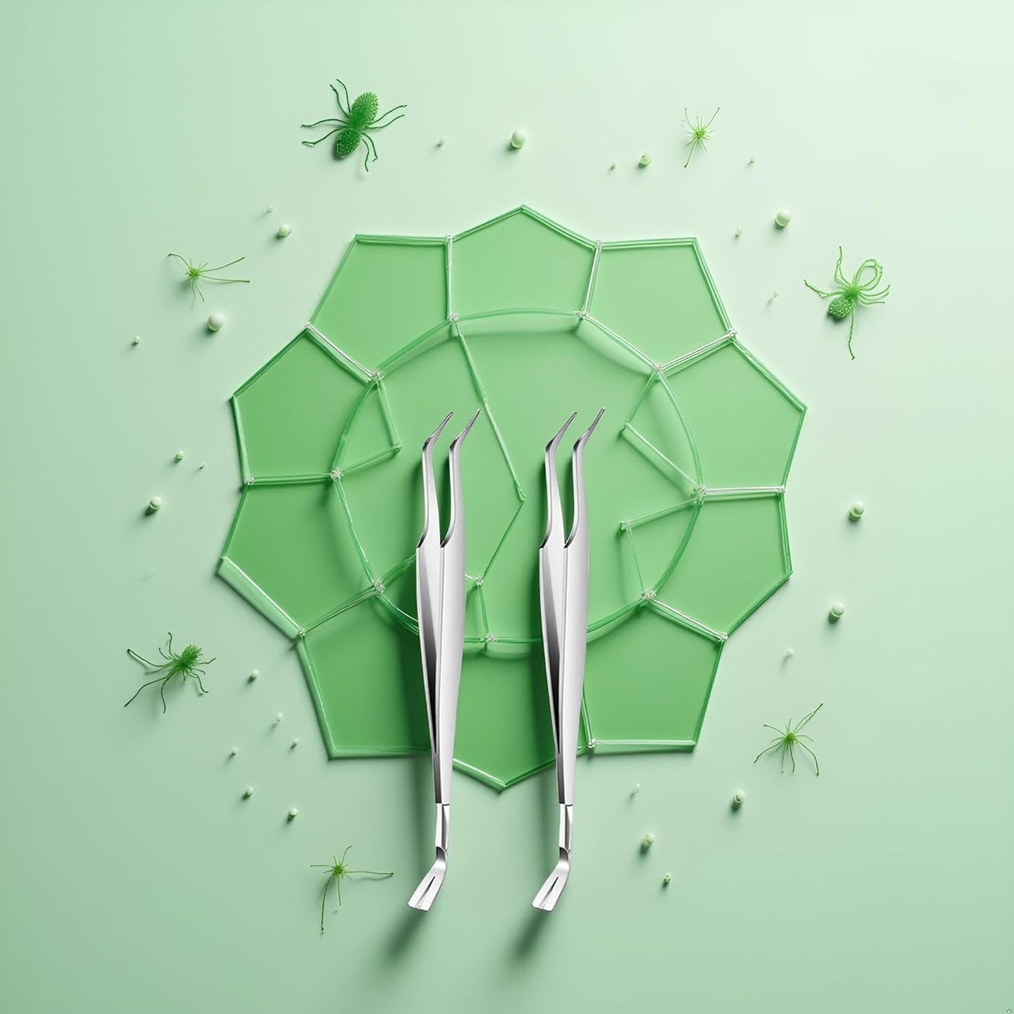 2Pcs Silver Stainless Steel Tick Tweezers Dual Tipped Tick Remover Tool First Aid Tweezers Tick Killer Tweezer for Human Dogs Cats Tick Remover Tools Flea and Tick Control